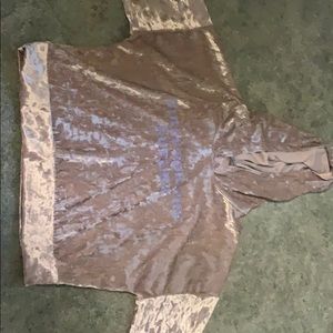 “Girls for the future” suede hoodie